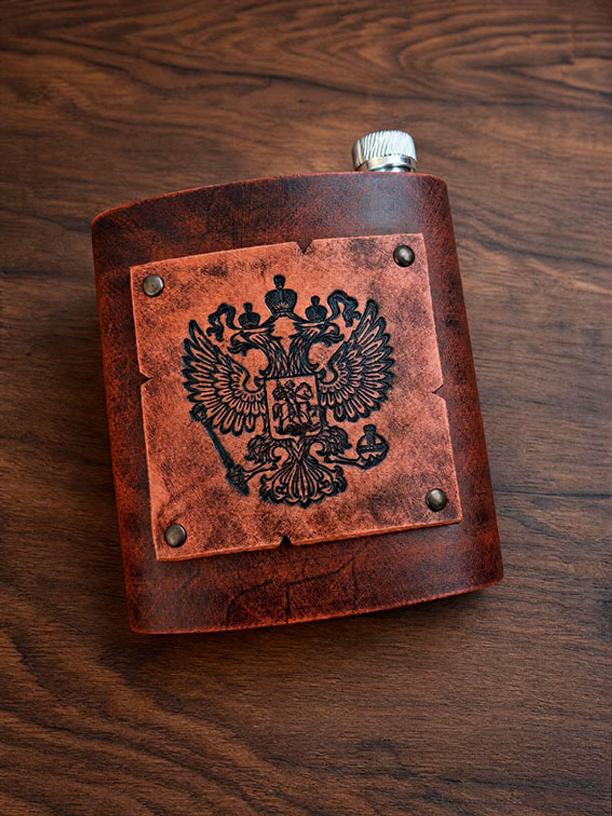 Фляжка "Герб" 500 мл, арт. ФЛ500_008тс